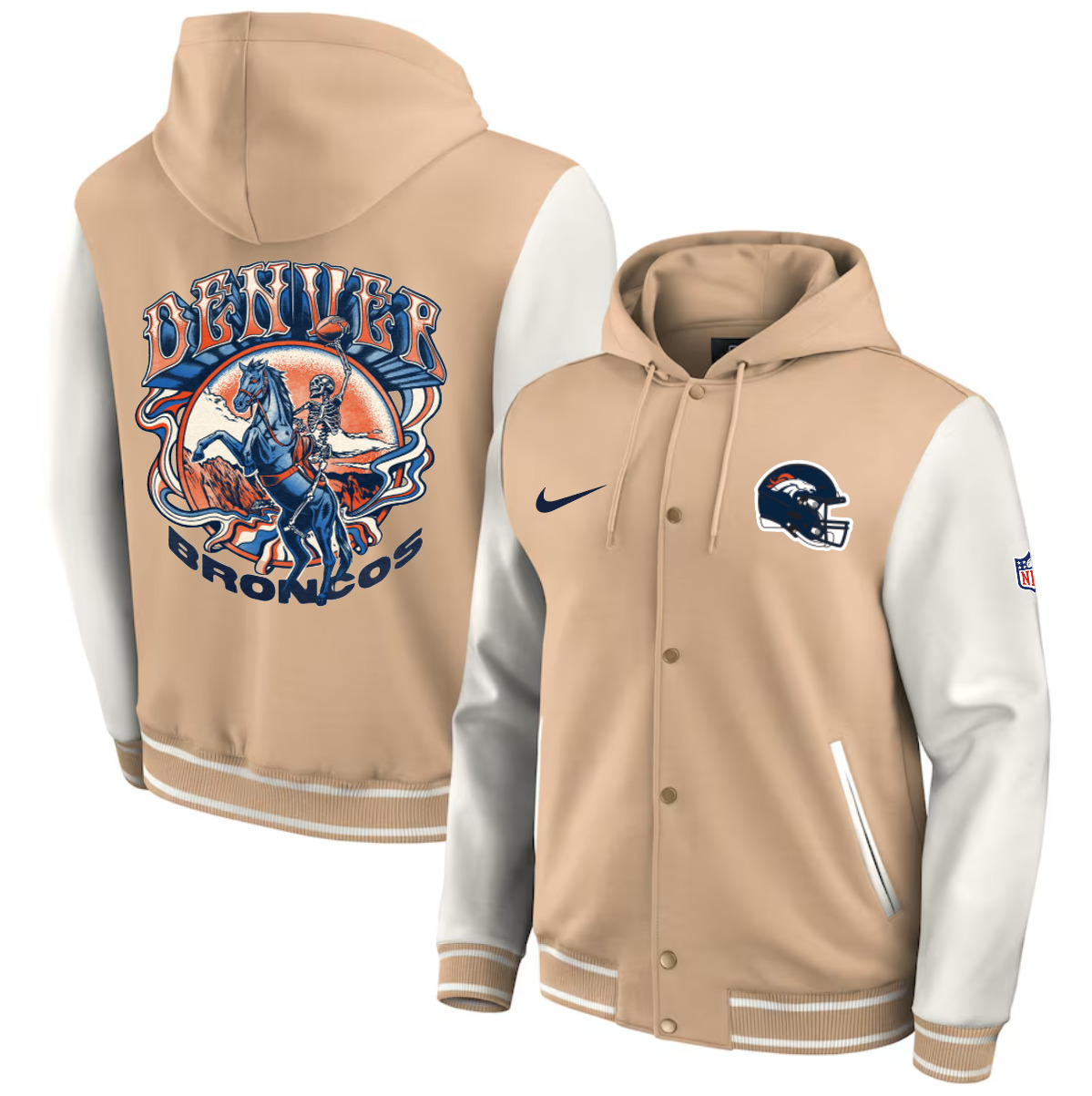 Men 2025 NFL Denver Broncos jacket syle 2->nfl jacket->Sports Accessory